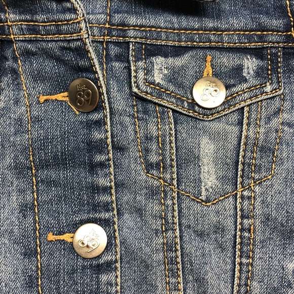 Children’s Place Blue Jean Denim Jacket size 5/6 - Picture 5 of 10